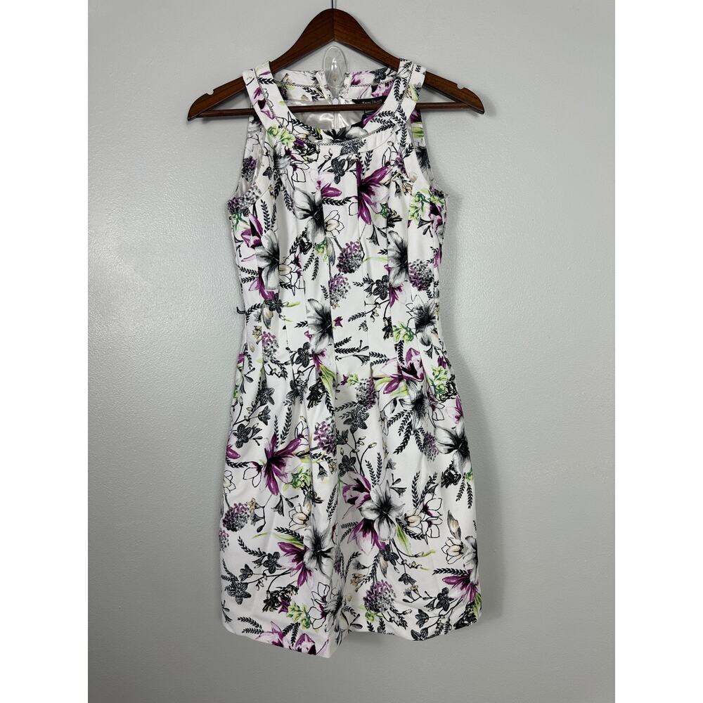 White House Black Market Floral Dress sz 0